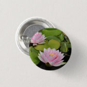 Water Lillies Ronde Button 3,2 Cm (Voorkant /achterkant)