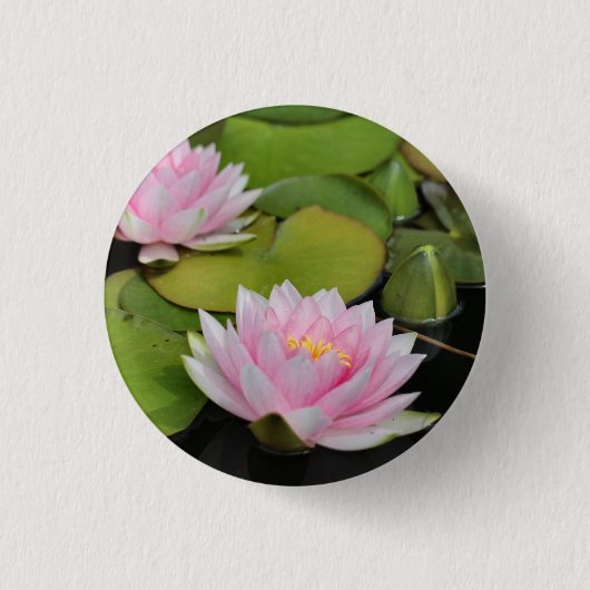 Water Lillies Ronde Button 3,2 Cm (Voorkant)