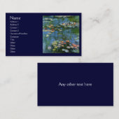 Water Lillies van Monet Visitekaartje (Voorkant / Achterkant)