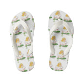 Water Lilly Cute Flower Floral Funny Girl Kinder Teenslippers (Voetbed)