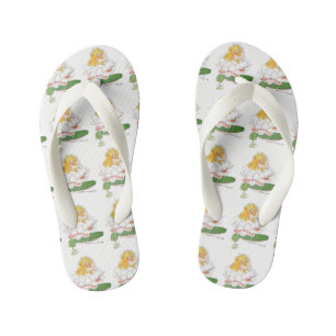 Water Lilly Cute Flower Floral Funny Girl Kinder Teenslippers