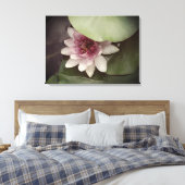 Water Lilly, Lotus Fotografie Muurkunst Canvas Afdruk (Insitu (Slaapkamer))