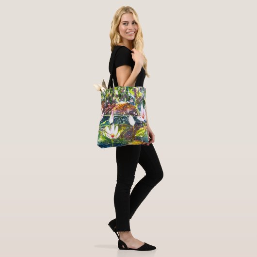 Water Lilly Pond waterverf canvas tas (Op model)