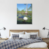 Water Lily 2 Canvas Afdruk (Insitu (Slaapkamer))