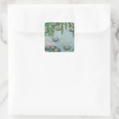 Water Lily # 3 Vierkante Sticker (Tas)