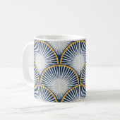 Water Lily Art Deco Koffiemok (Voorkant links)