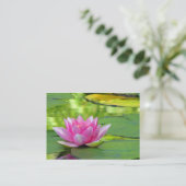 Water Lily ATC Visitekaartje (Staand voorkant)