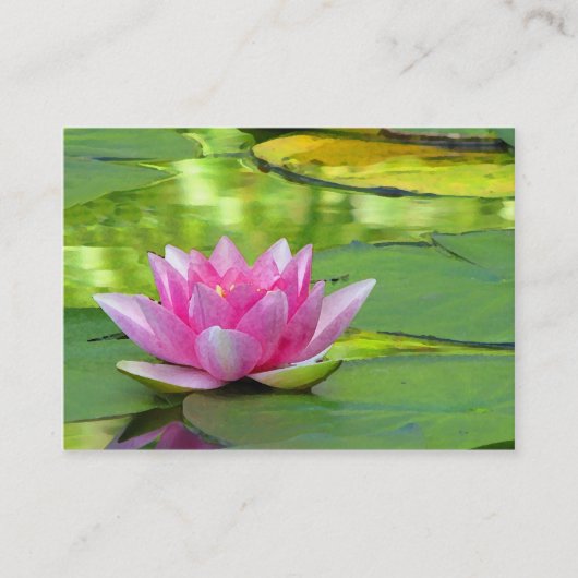Water Lily ATC Visitekaartje (Voorkant)