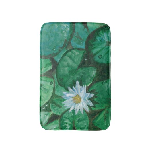 Water Lily Badmat (Voorkant Verticaal)