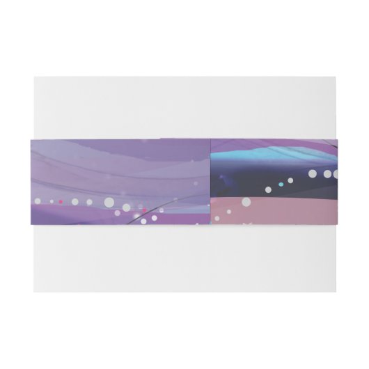 WATER LILY Bat Mitzvah Envelope Wrap Band Uitnodigingen Wikkel (Achterkant Voorbeeld)