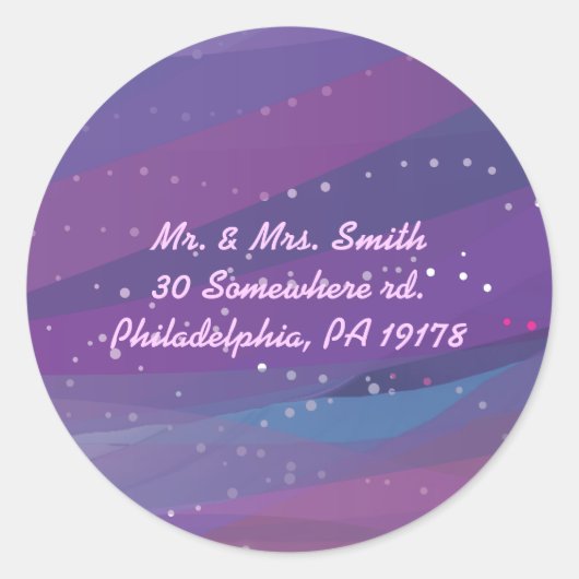 Water Lily Bat Mitzvah Invitation Reply sticker (Voorkant)