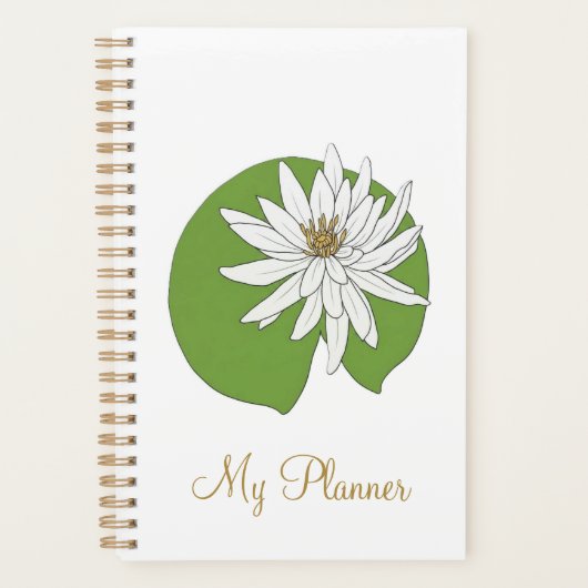 WATER LILY BLOEM MIJN PLANNER (Voorkant)