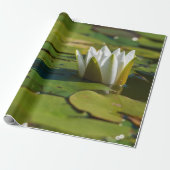 Water Lily Blossom Cadeaupapier (Uitgerold)