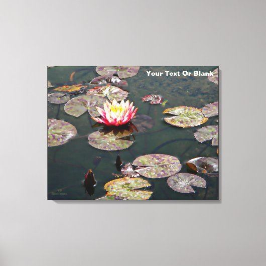 Water Lily Blossom Canvas Afdruk (Voorkant)
