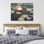 Water Lily Blossom Canvas Afdruk (Insitu (Slaapkamer))