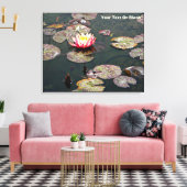 Water Lily Blossom Canvas Afdruk (Insitu (Woonkamer))