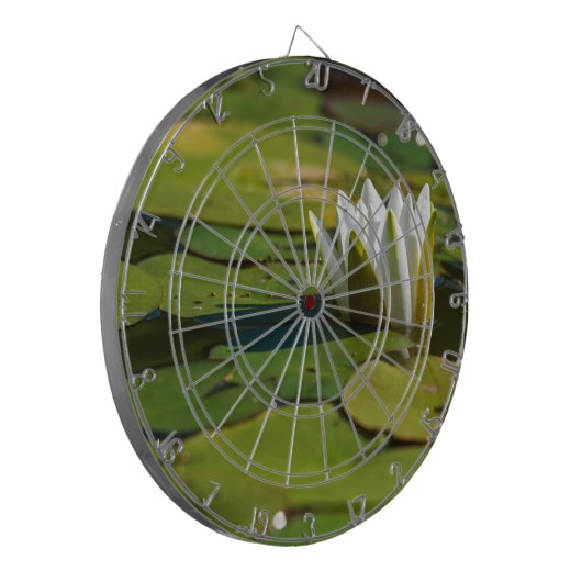 Water Lily Blossom Dartbord (Voorkant Links)