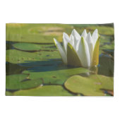 Water Lily Blossom Kussensloop (Achterkant)