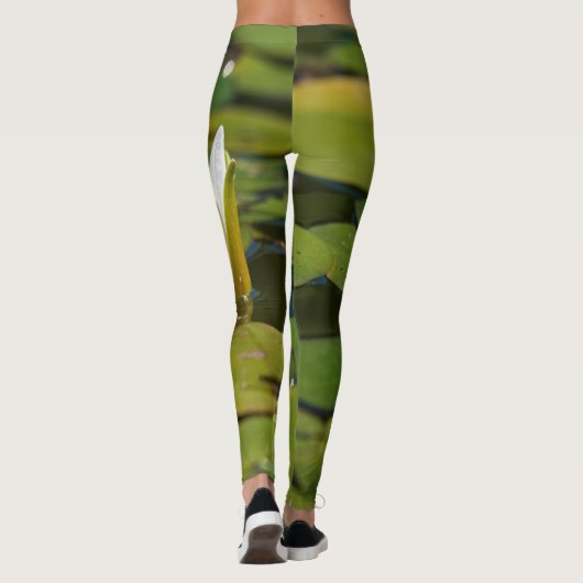 Water Lily Blossom Leggings (Achterkant)