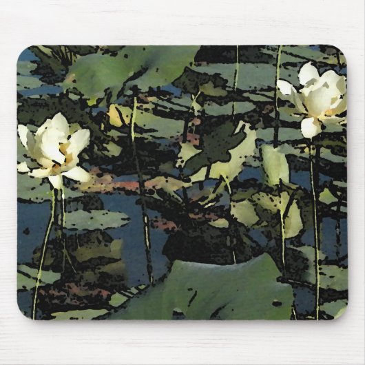 Water Lily Blossom Muismat (Voorkant)