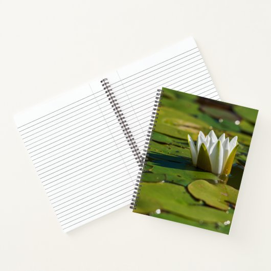 Water Lily Blossom Notitieboek (Binnen)