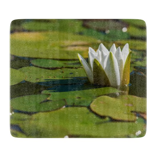 Water Lily Blossom Snijplank (Voorkant)