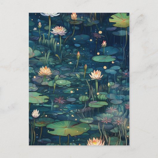 Water Lily Briefkaart (Voorkant)