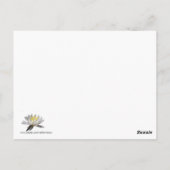 Water Lily Briefkaart (Achterkant)