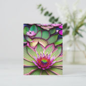 Water Lily Briefkaart (Staand voorkant)