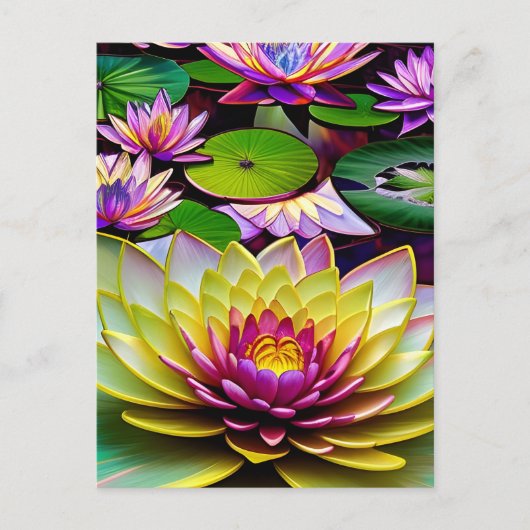 Water Lily Briefkaart (Voorkant)