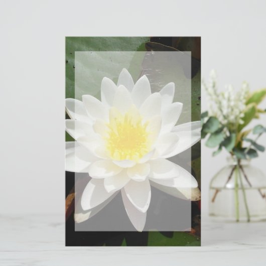 Water Lily Briefpapier (Staand voorkant)