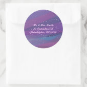 Water Lily bruiloft uitnodiging antwoord sticker (Tas)