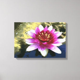 Water Lily Canvas Afdruk