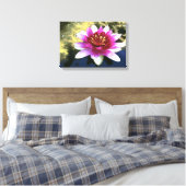 Water Lily Canvas Afdruk (Insitu (Slaapkamer))