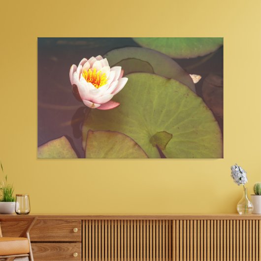 Water Lily Canvas Afdruk (Insitu (Woonkamer))
