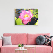 Water Lily Canvas Print (Insitu (Woonkamer))