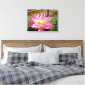 Water Lily Canvas Print (Insitu (Slaapkamer))