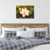 Water Lily Canvas Print (Insitu (Slaapkamer))