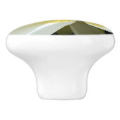 Water Lily Ceramic Knob. Keramische Knop (Zijkant)
