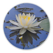 Water Lily Ceramic Knob. Keramische Knop (Voorkant)
