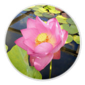 Water Lily Ceramic Knob. Keramische Knop (Voorkant)