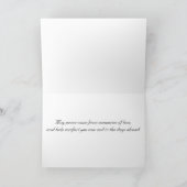 Water Lily Condolence Card Kaart (Binnen)