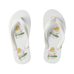 Water Lily Cute Flower Floral  Girl Kinder Teenslippers
