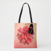 "Water Lily" Dahlia met Butterfly schouder Tas (Voorkant)