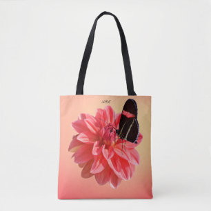 "Water Lily" Dahlia met Butterfly schouder Tas