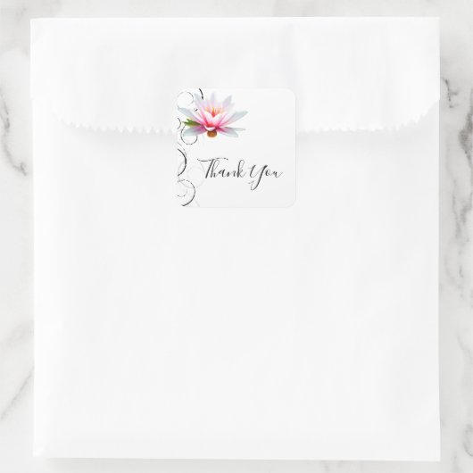 Water Lily Dank je Sticker (Tas)