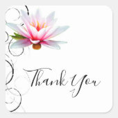 Water Lily Dank je Sticker (Voorkant)