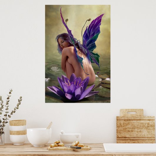 Water Lily door J. Matthew Root Poster (Keuken)