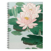 Water Lily door Ohara Koson, Floral Japanse kunst Notitieboek (Voorkant)