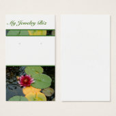 Water Lily Earring Kaarten Visitekaartje (Voorkant /achterkant)
